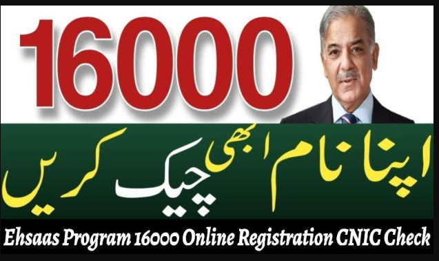 Ehsaas Program 16000 Online Registration | New Ehsaas 16000 Program Check